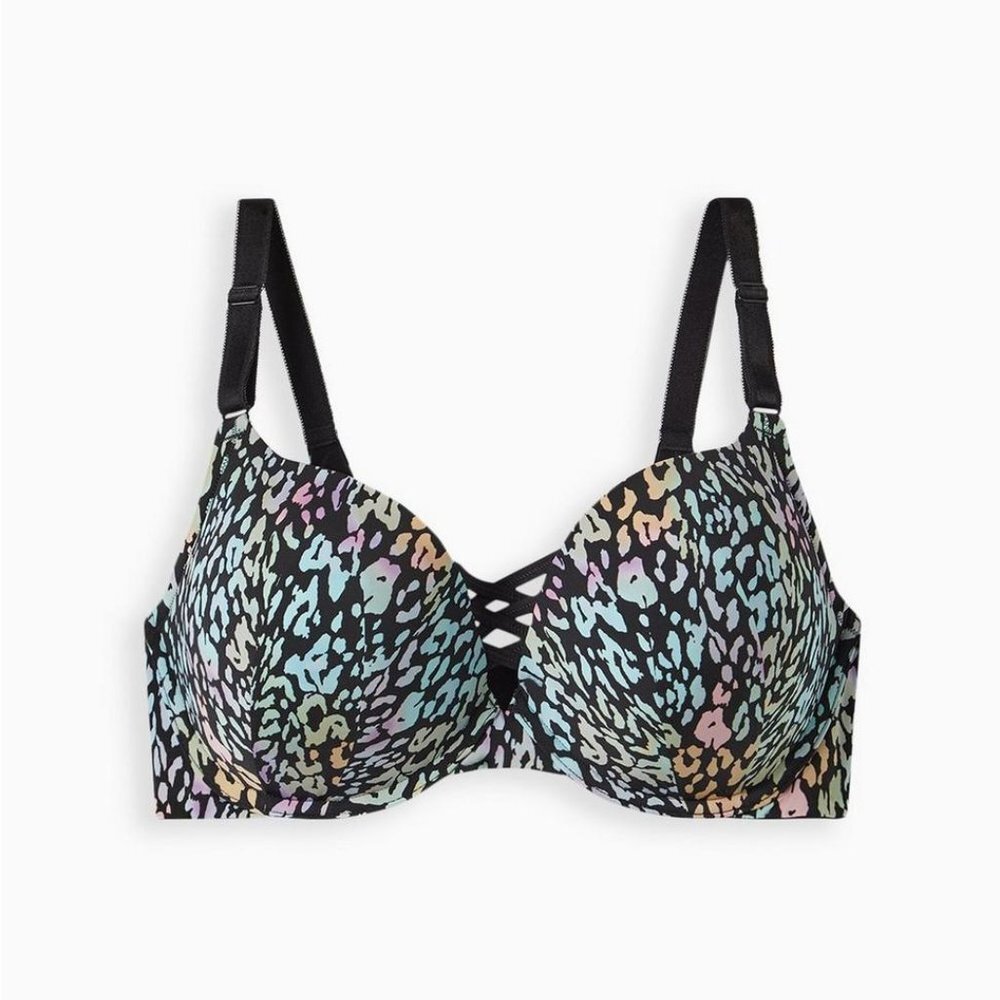 Torrid Animal Print Plunch 360 Smooth Bra - Picture 2 of 15